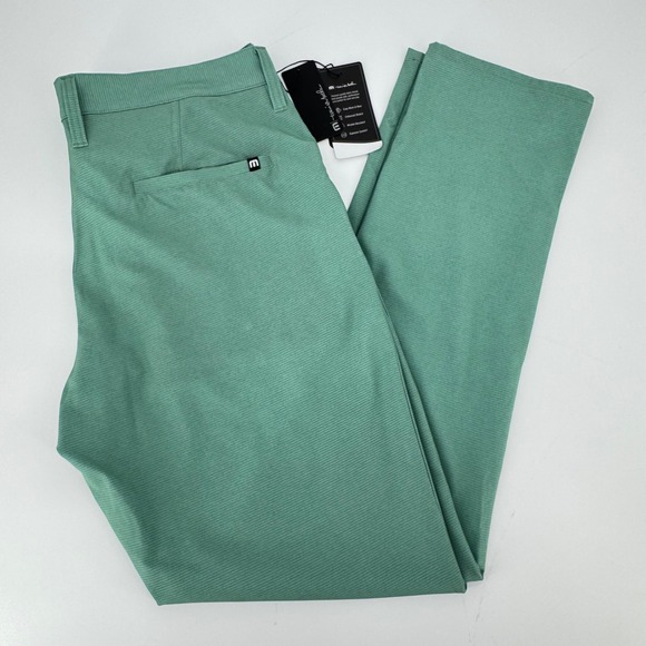 TravisMathew Gyoza Pant 34 Balsam Green Golf Performance Stretch NWT